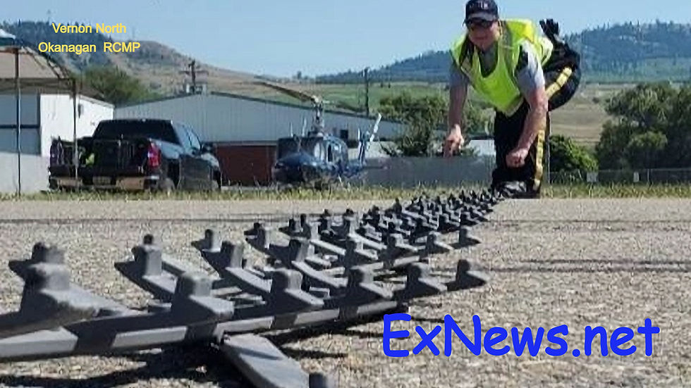 Surrey Comes to Vernon: RCMP Spike Belt Stops Fleeing Driver