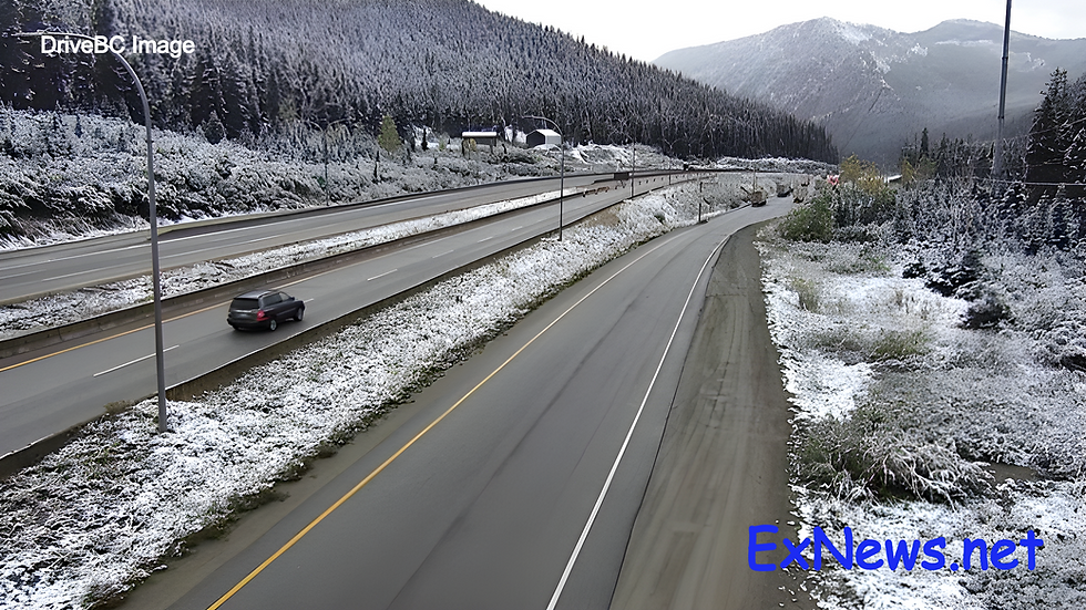 Coquihalla and SilverStar Show Light Snow Covering This Morning