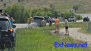 Good Samaritans Quickly Douse Suspicious Grass Fires on Highway 97 in Vernon BC