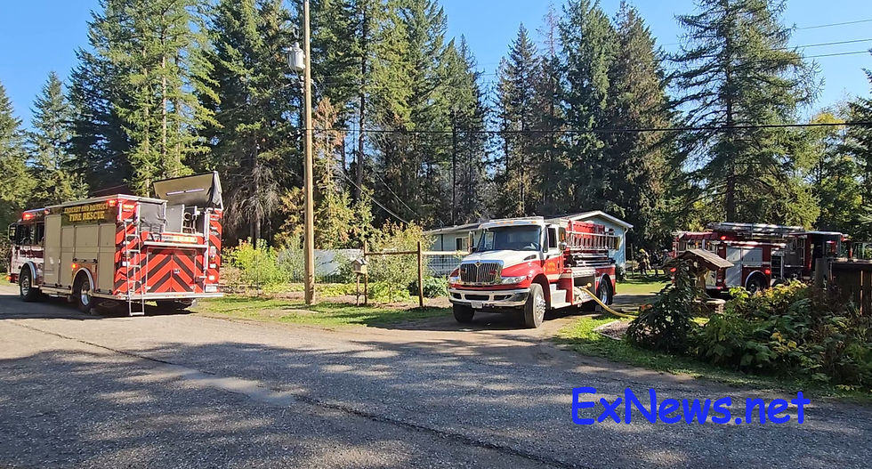 Structure fire in Enderby sends smoke kilometres into the sky