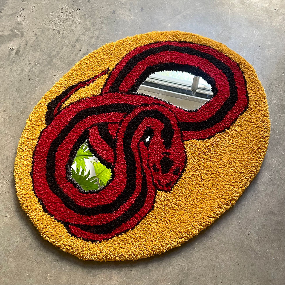 red snake mirror.