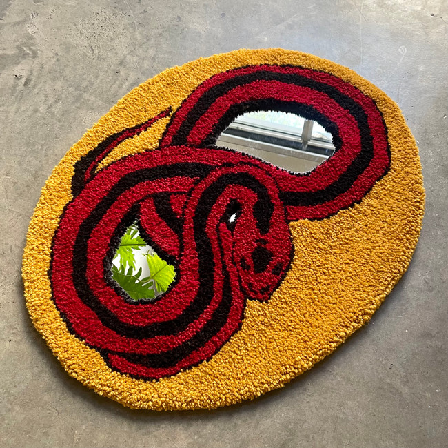red snake mirror.