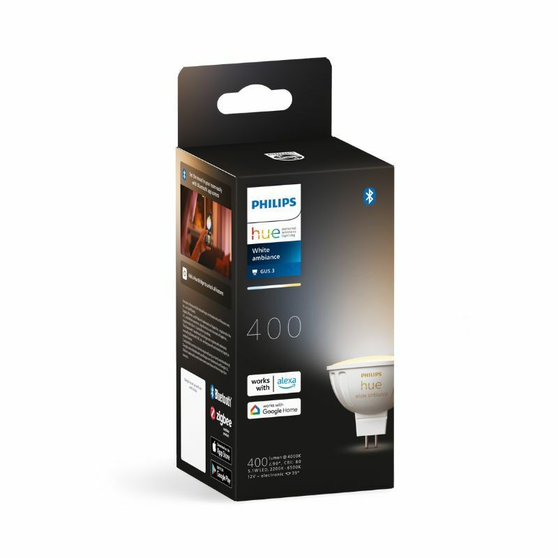 縮圖：Hue MR16 黃白光智能燈泡 5.1W White Ambiance Single Bulb 5.1W