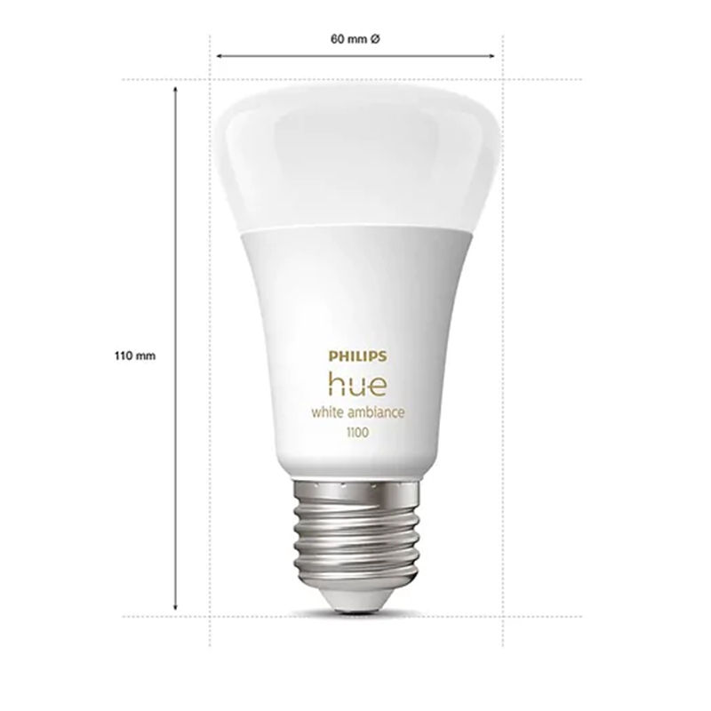 縮圖：Hue E27 黃白光智能燈泡 11W White Ambiance Single Bulb