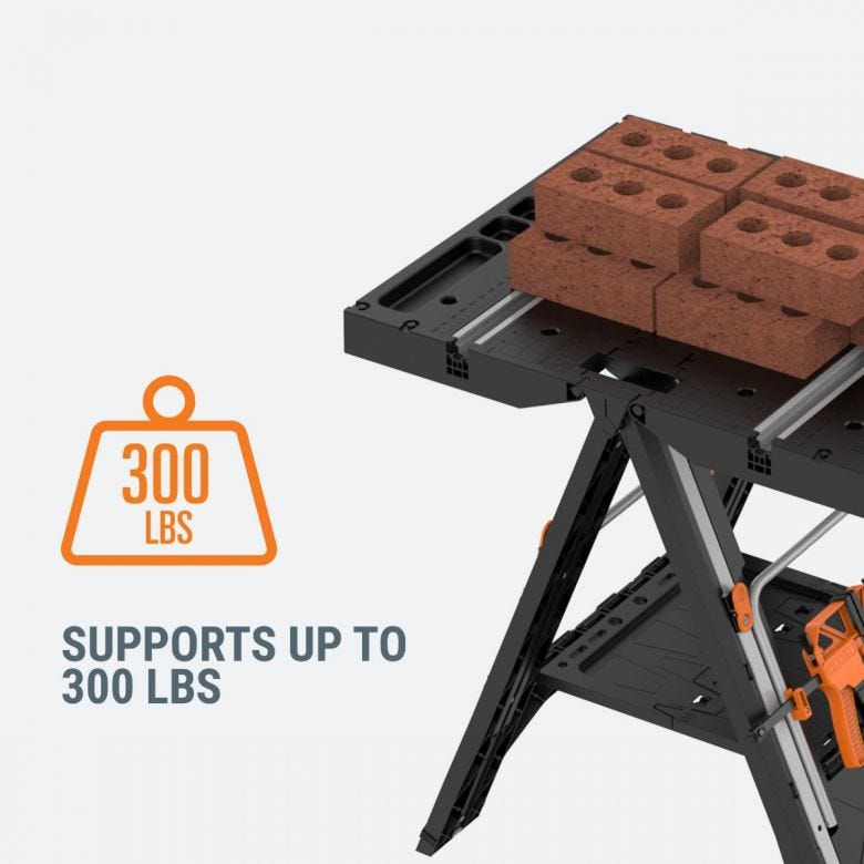 縮圖：WORX 威克士 WX051 多功能工作枱 - Pegasus Folding Work Table & Sawhorse