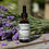 Thumbnail: Lavender tincture bottle with flowers, My herbs Lavender, LAVENDER Tincture, Organic, a wooden surface.