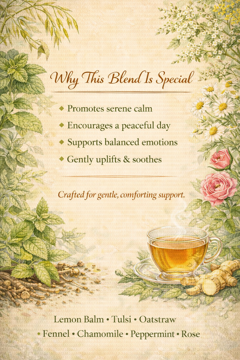 Thumbnail: DAYTIME CALM TEA / Organic Herbal Tea/ Loose leaf