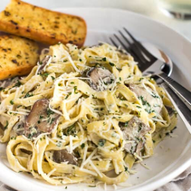 Truffle Oil Pasta & Mushrooms