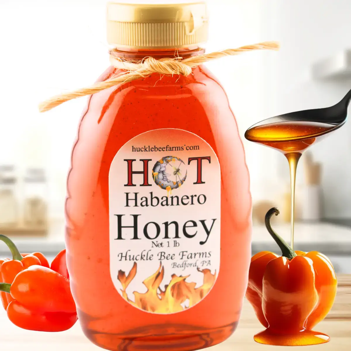 Habanero Infused Raw Honey - 1LB