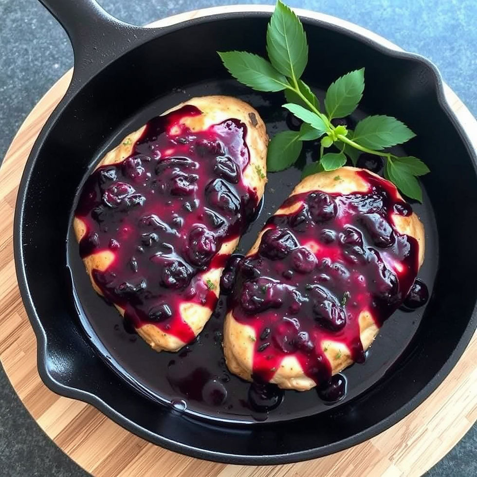 BLACKBERRY GINGER CHICKEN