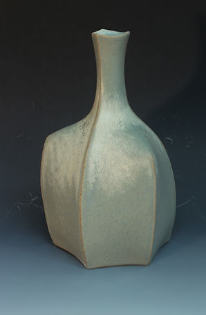3-Sided Rounded Bottle £220 + p&p - Stoneware. 25cm high