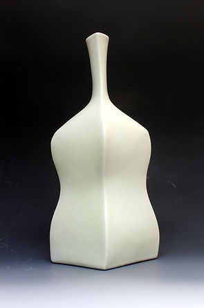 3-Sided Curvy Bottle £190 + p&p Porcelain 29 cm h