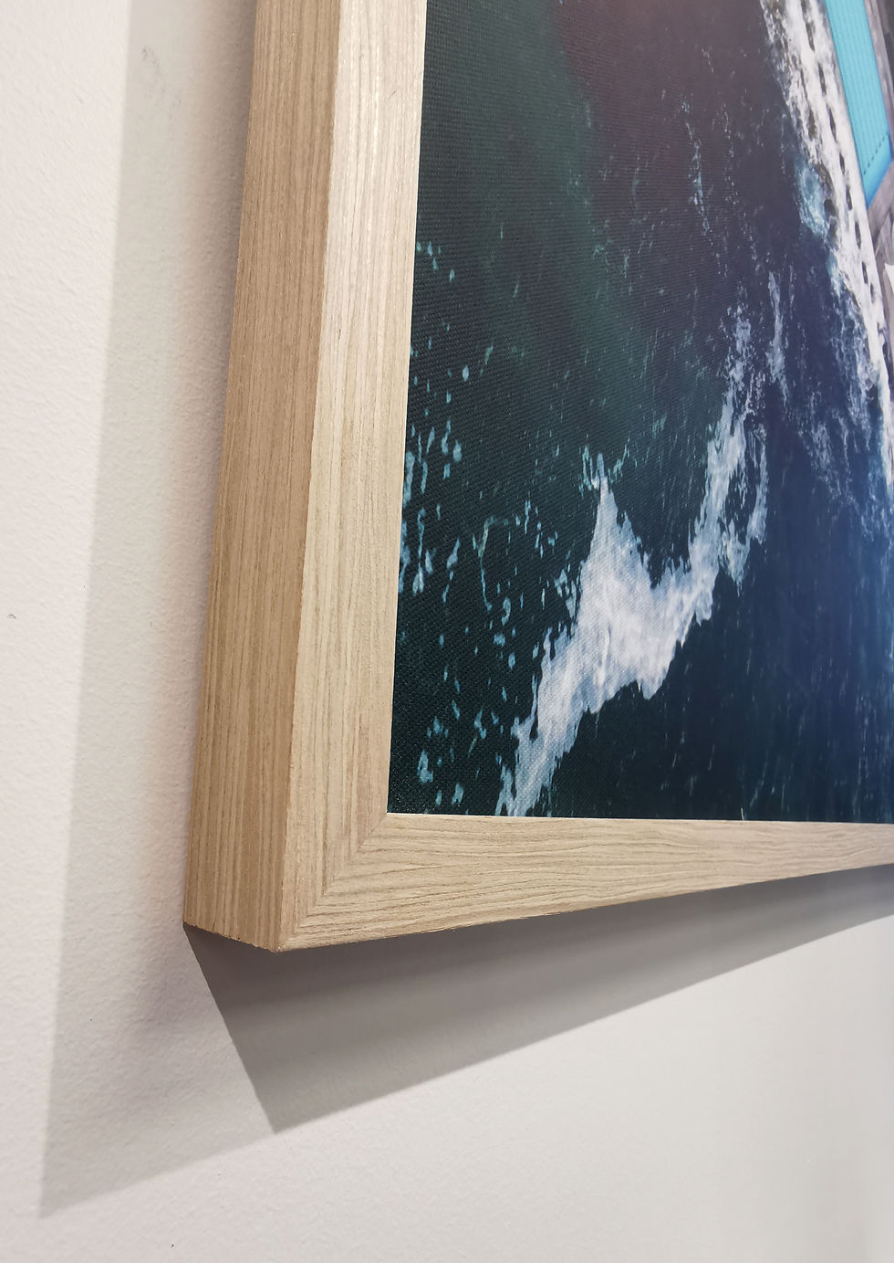 Thumbnail: "Salt Water Pool" Framed Canvas Print 730x1000mm - TPG Photography