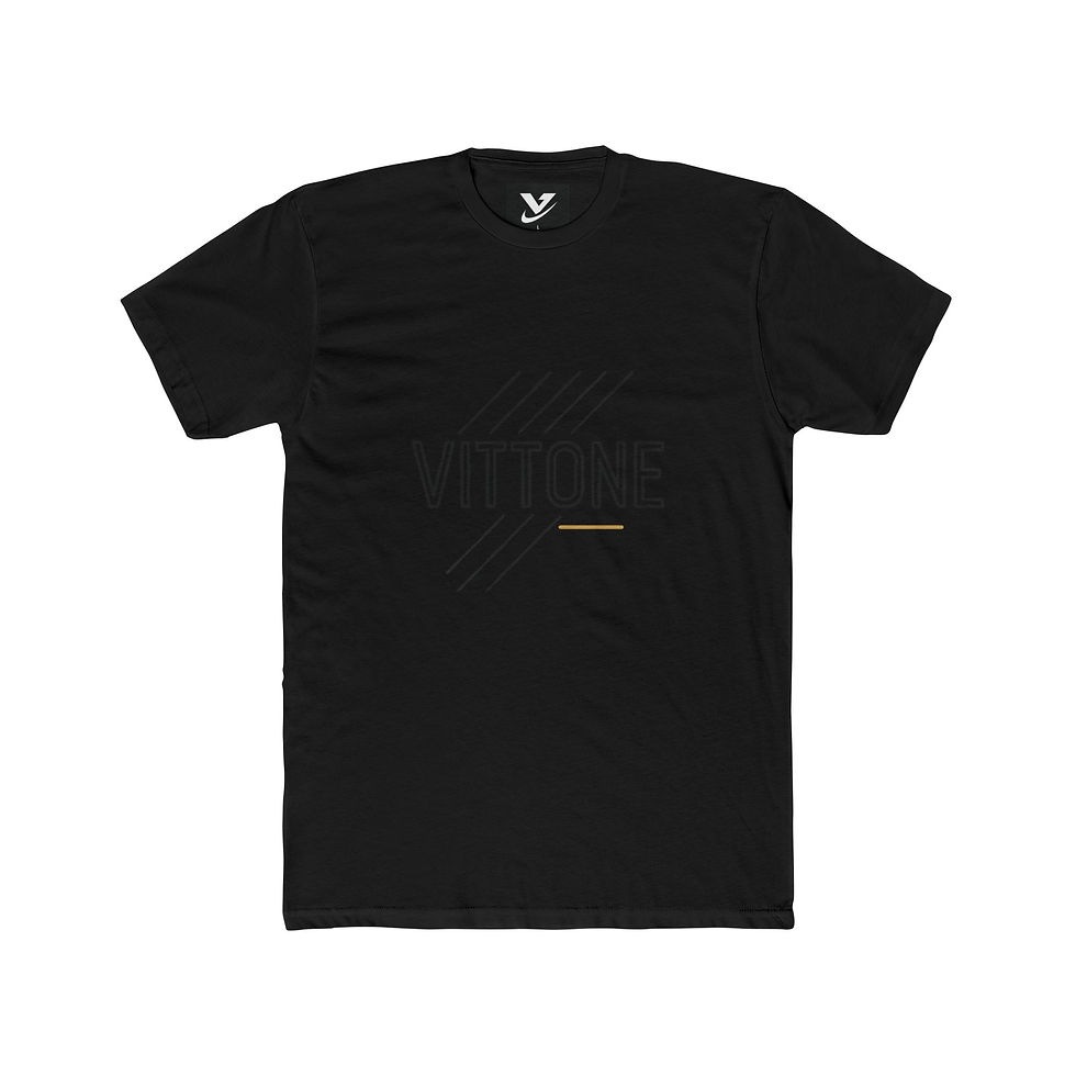 Miniatura: Vittone Minimal Logo Tee — Modern Graphic Cotton T-Shirt