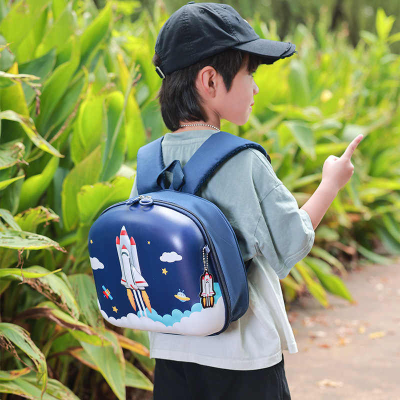 Thumbnail: Hard Shell Kindergarten School Bags 2-4 Year Waterproof Kid Backpack
