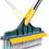 Thumbnail: 2 in 1 BathroomCleaning Brush with Wiper and Squeegees,Tiles Cleaning Brush