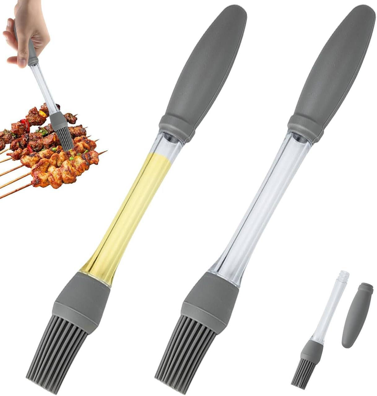 Silicone Brush for Oiling, Oil Spreader Brushes with Silicone Bristles, Durable