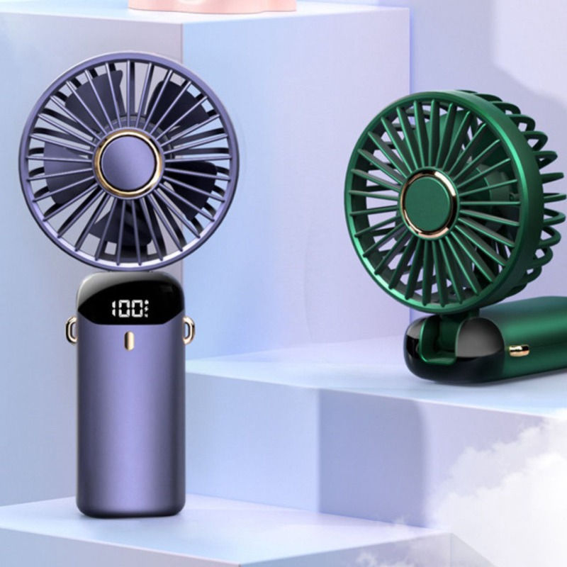Mini Handheld Fan, Portable Fan USB Rechargeable, Small Pocket Digital fan Mini