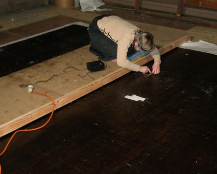Incrustratie in de grote lacunes