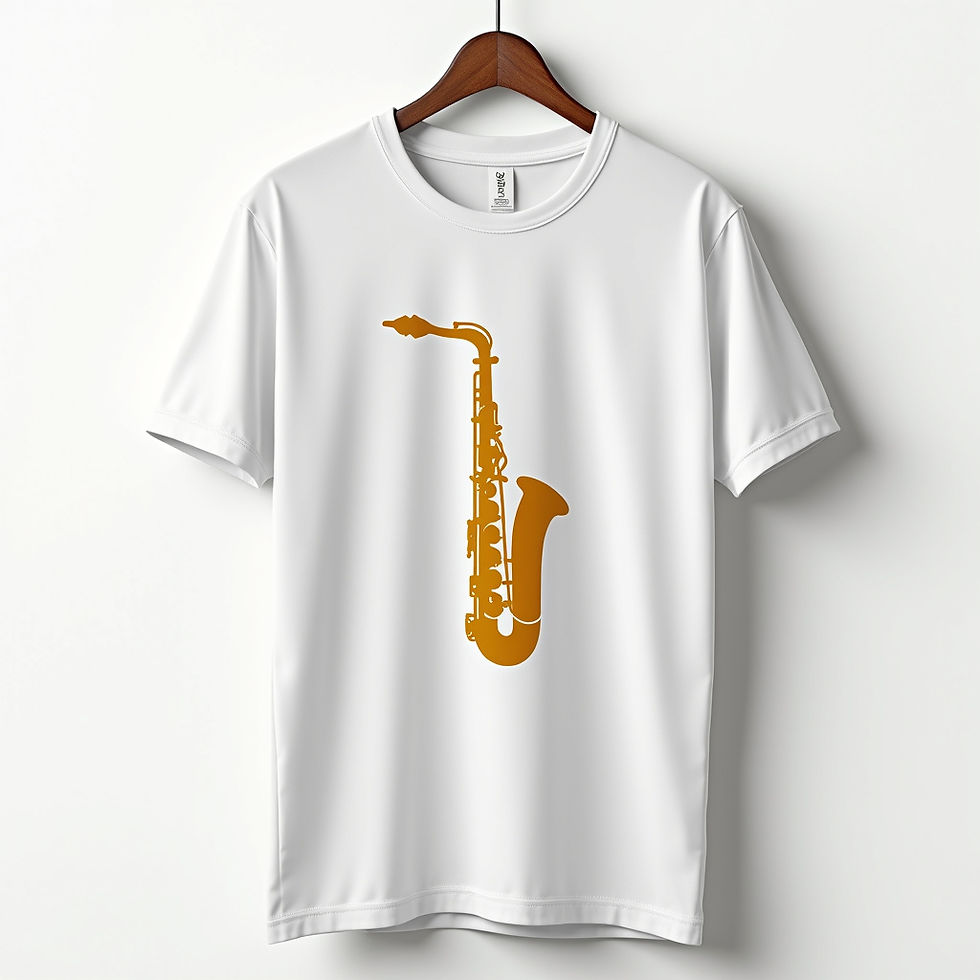 Abstract Saxophone Tee