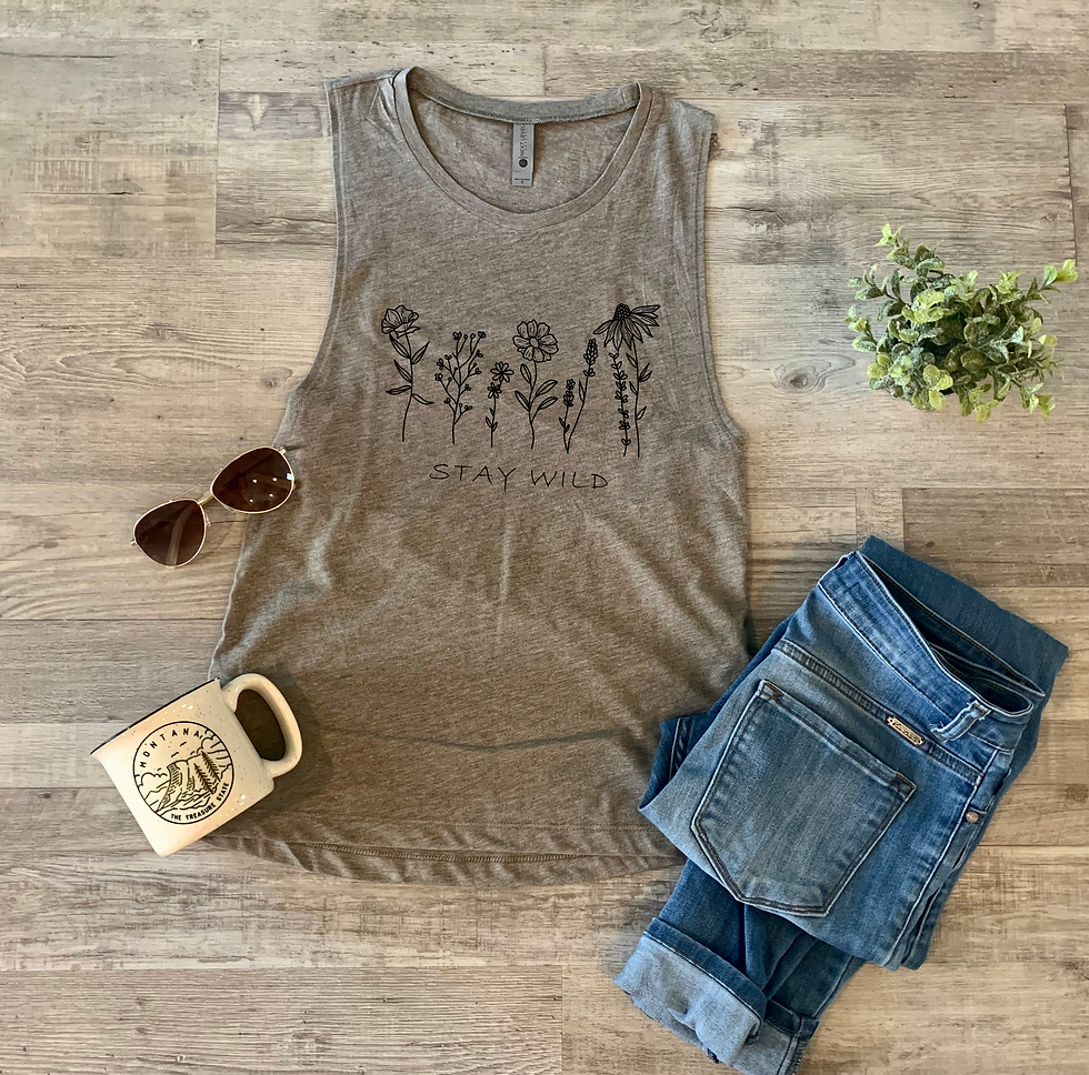 Thumbnail: Stay Wild Wildflowers Tank Top
