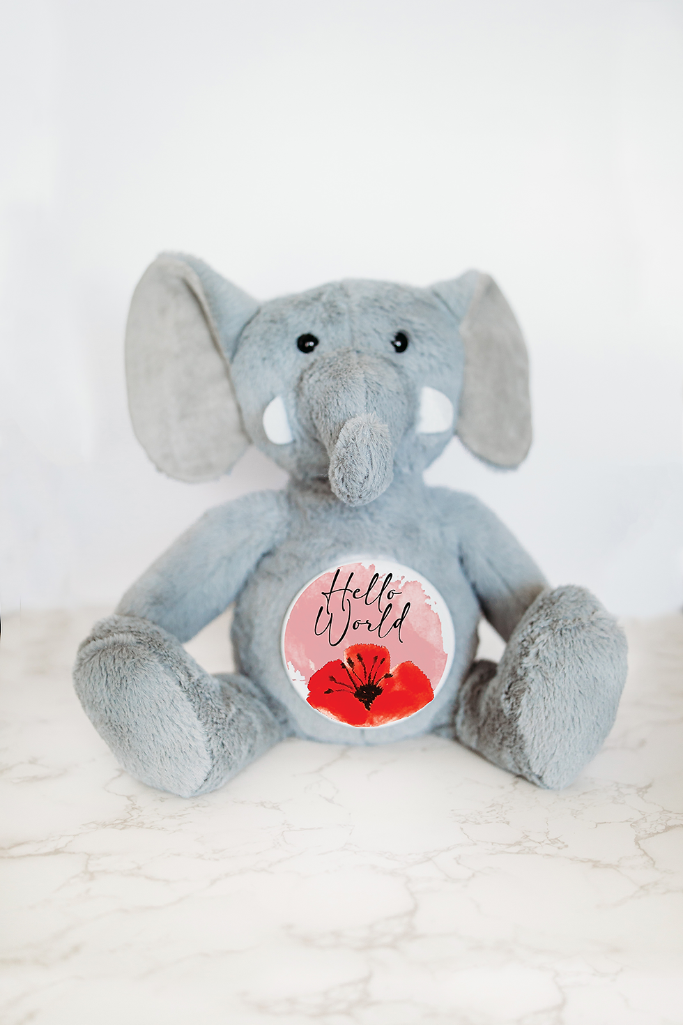 Elephant Monthly Milestone Stuffed Animal - Poppy