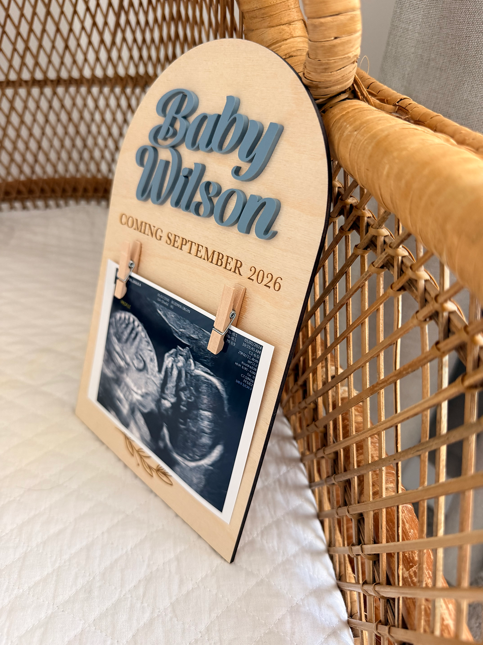 Thumbnail: Personalized Ultrasound Wooden Sign