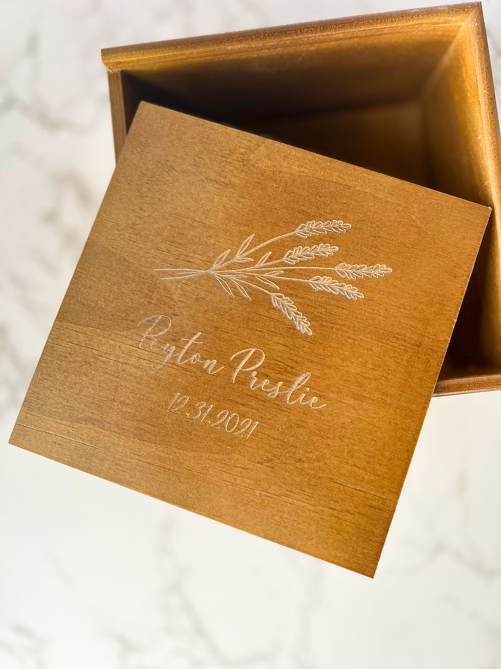 Thumbnail: Wooden Keepsake Box