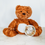 Thumbnail: Bear Brown Floral Monthly Milestone Stuffed Animal