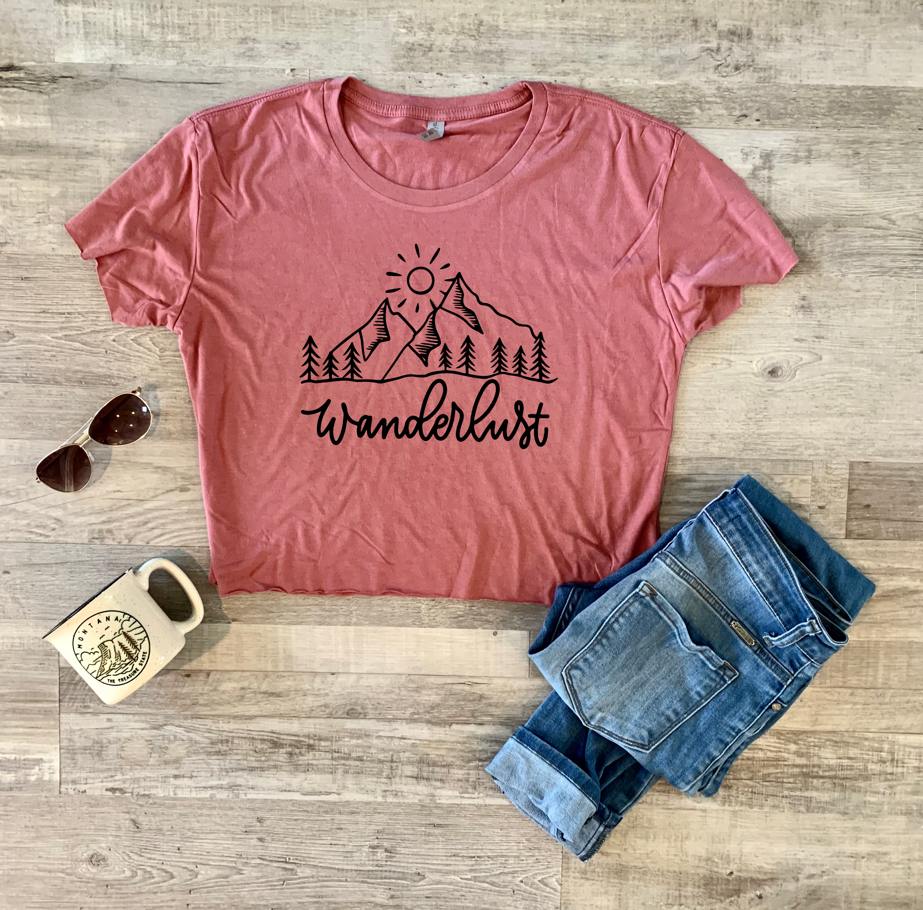 Take Me To The Mountains Crop Top