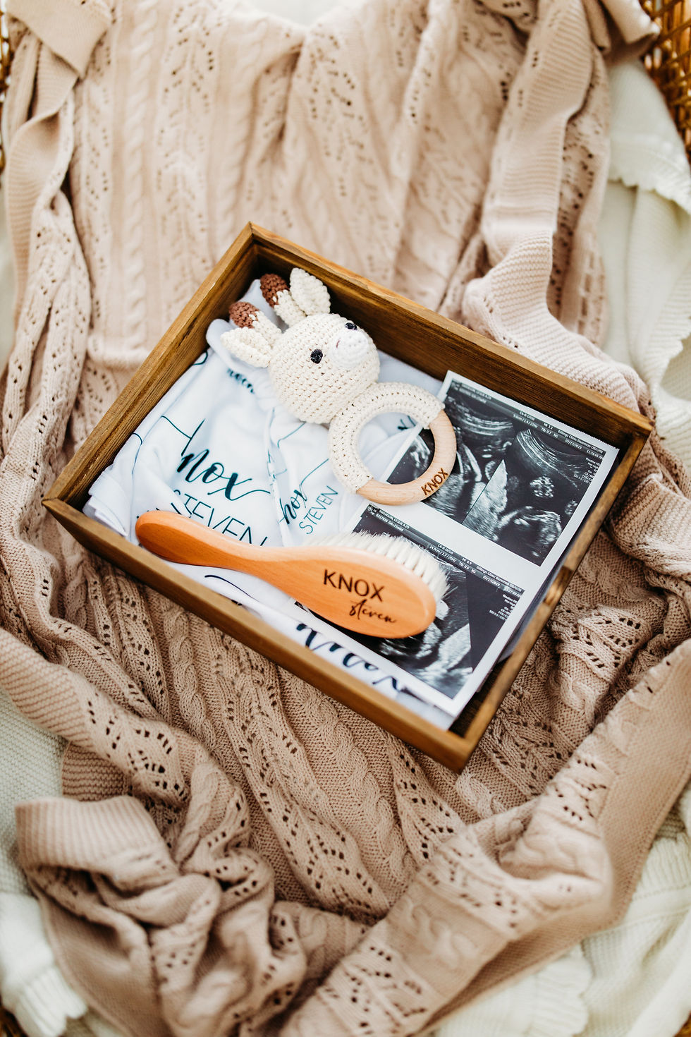 Thumbnail: Baby Hair Brush - Personalized Block Font