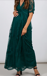 Emerald lace maternity size M.png