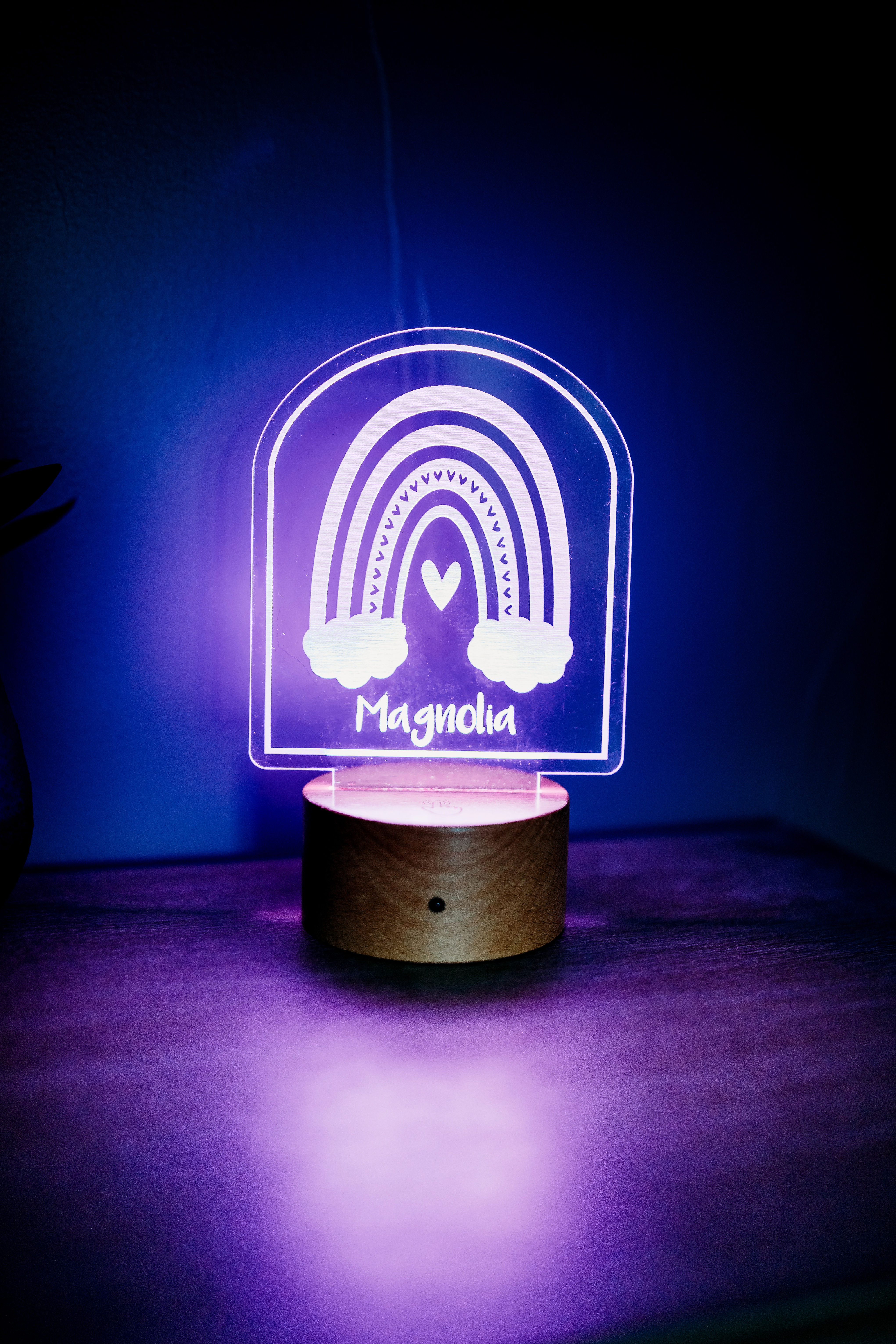 Boho Rainbow Personalized Night Light