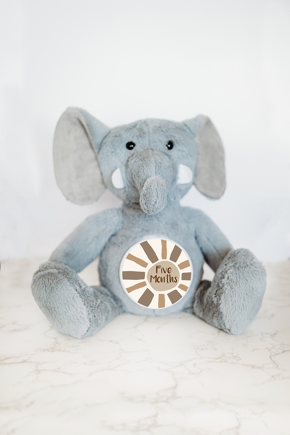 Thumbnail: Elephant Boho Sun Monthly Milestone Stuffed Animal
