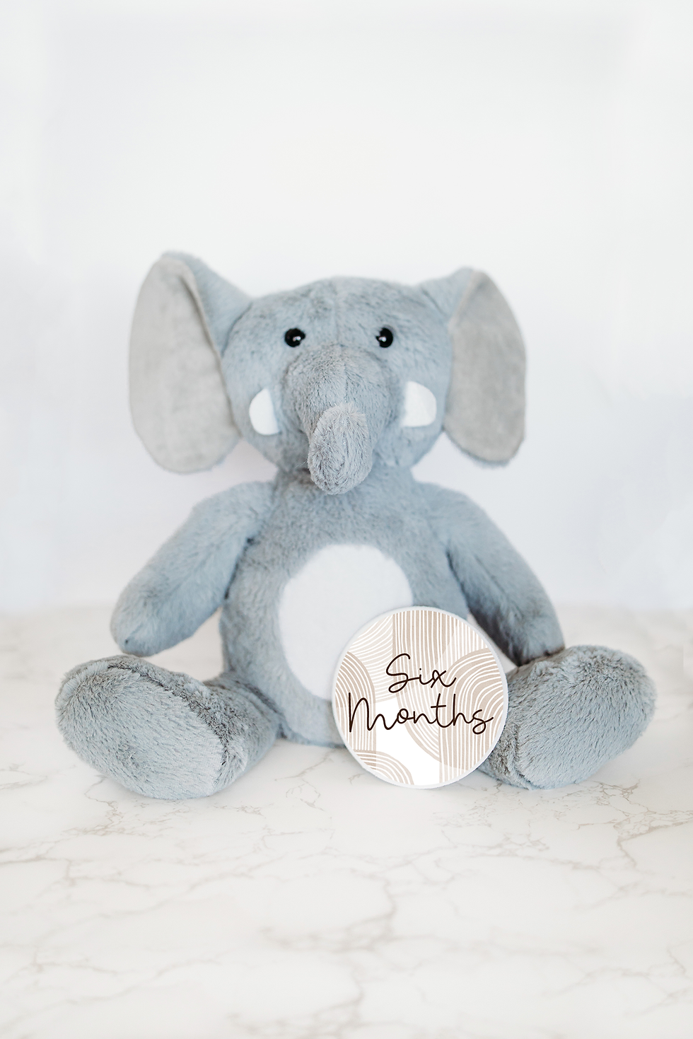 Thumbnail: Elephant Boho Geometric Monthly Milestone Stuffed Animal