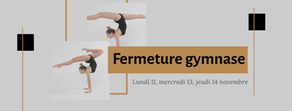 Cours gym annulés