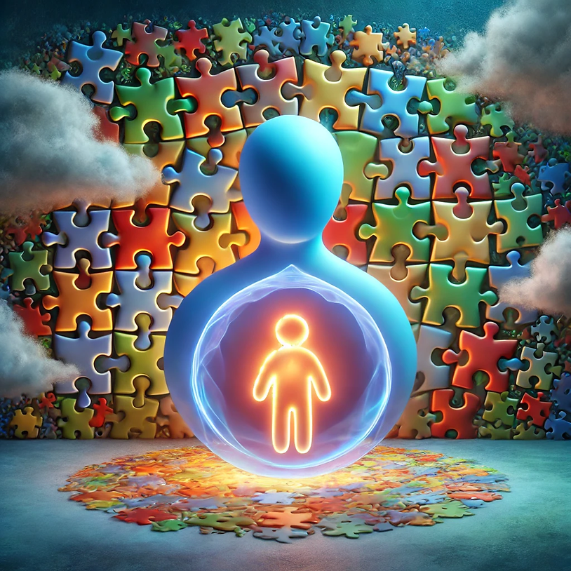 DALL·E 2024-12-06 11.05.25 - A 3D conceptual artwork representing psychology applied to au