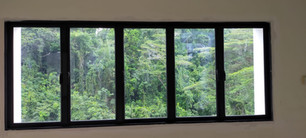 Black Frame Casement Window c/w Clear Glass