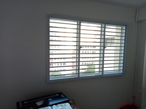 Sliding windows & Cat-Proof grilles (WPC c/w Green Glass)