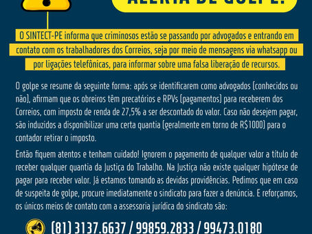 Alerta de golpe!