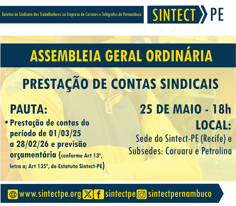 Assembleia Geral SINTECT-PE