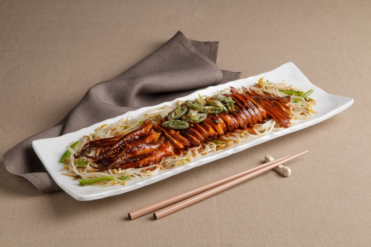 Whole Squid Griddle Roast