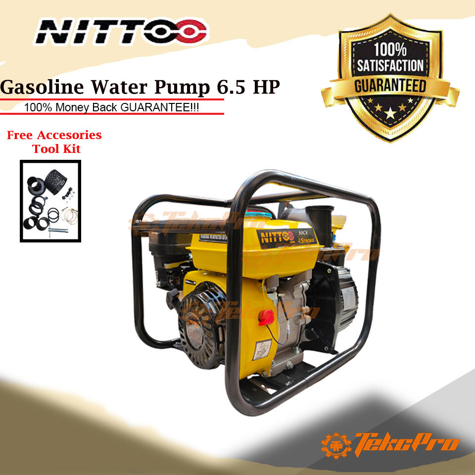 Thumbnail: NITTOO Gasoline Engine Water Pump 6.5HP