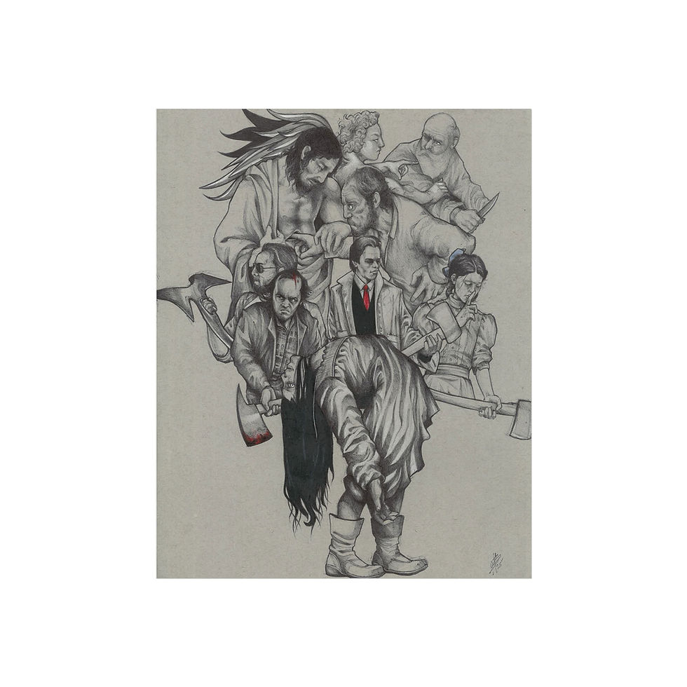 Fanart Horror Movies & Caravaggio Print