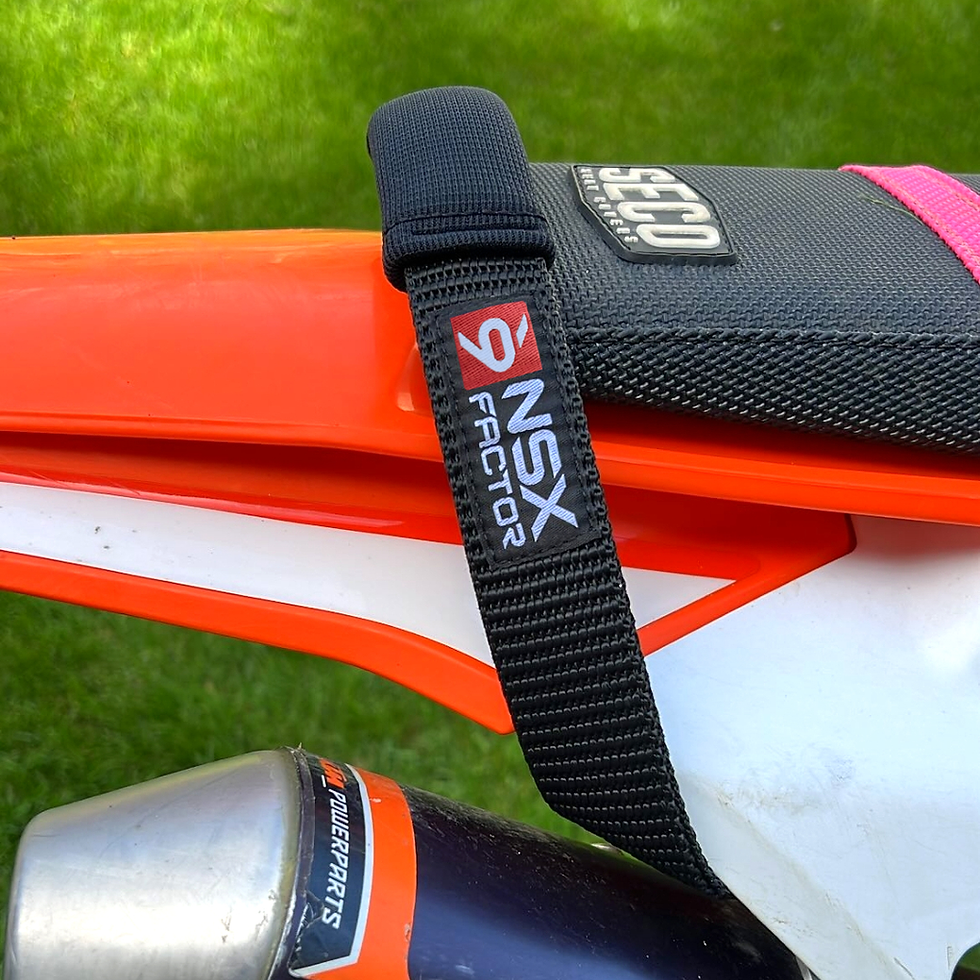 2017-2019 KTM Pro Racing Rear Pull Strap Installed