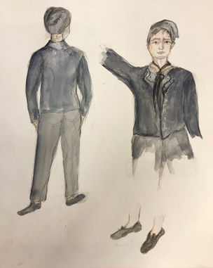 Sailours. Costume drawings.