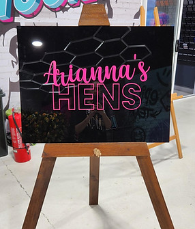 Acrylic sign