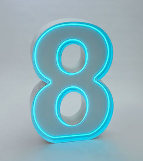 Neon Marquee Number
