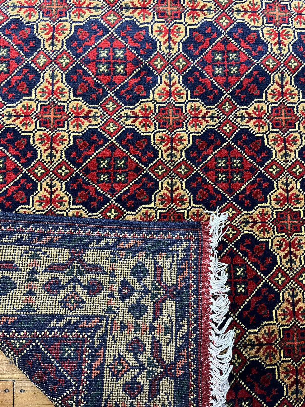 Thumbnail: Afghan Goats Wool Kazakh Runner (288x83cm)