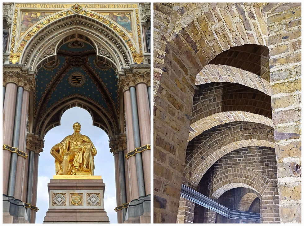 The Albert Memorial in Kensington Gardens, London, is an extraordinary Victorian Gothic work of art, with a rarely seen undercroft